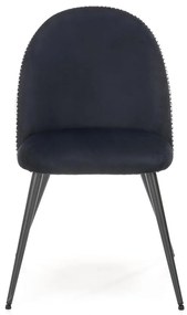 Scaun de bucaterie Demi, negru/alb