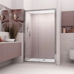 Usa de nisa culisanta Radaway Premium Plus DWJ 140 cm sticla 6 mm crom-maro