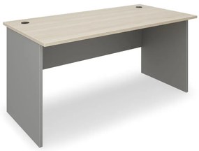 Masa SimpleOffice 160 x 80 cm, stejar deschis / gri