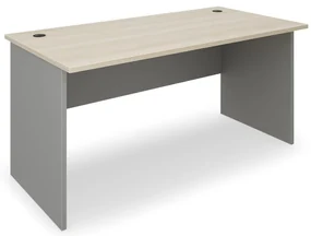 Masa SimpleOffice 160 x 80 cm, stejar deschis / gri