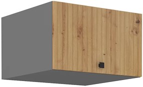 Dulap superior de bucătărie Avantoe 60 NAGU 36 1F (Stejar artisan + Antracit). 1049636