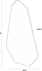 Oglindă de perete 39,5x90 cm Basil – Dutchbone