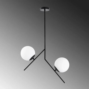 Lustra 2 Brate Dolunay - 144-AV, Soclu E27, Max. 40W, Culoare Negru