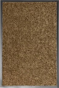 vidaXL Covoraș de ușă lavabil, maro, 40 x 60 cm