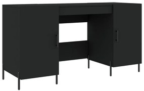 829557 vidaXL Birou, negru, 140x50x75 cm, lemn compozit
