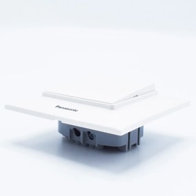Intrerupator simplu 10A, IP20, Alb, Panasonic Arkedia Slim