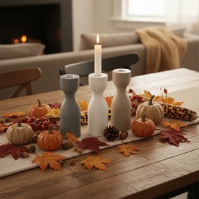 Suport de lumanare din lemn TORNE 18 cm - mai multe culori