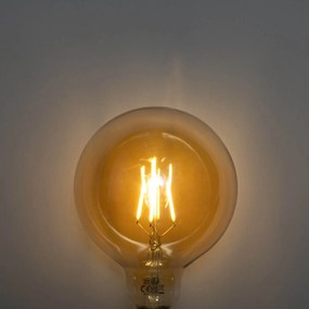 Set 5 becuri Bec LED E27 reglabil în 3 trepte auriu G125 4W 450lm 2700K