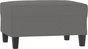 vidaXL Taburet, gri închis, 70x55x41 cm, microfibră