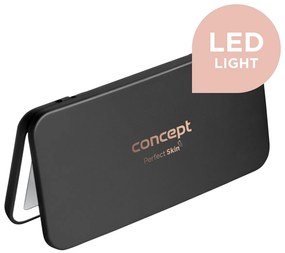 Concept KZ2020 oglindă cosmetică de buzunar culumină LED, negru