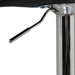 Scaune de bar negre cu înălțime ajustabilă 2 buc. din imitație de piele (înălțime șezut 93 cm) – Casa Selección