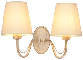 Lampă de perete MALBO 2xE27/15W/230V bej