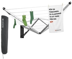 Uscător de rufe pentru grădină/de perete WallFix 24m – Brabantia