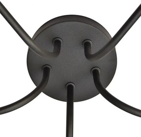 Lustra ADAMANT 5xE27/15W/230V negru