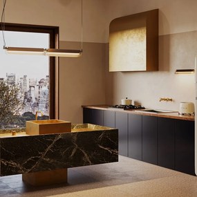 Aplica de perete LED design minimalist Flat, chihlimbar