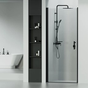 Madeira 80 Negru Ușă de duș, 190cm, 6mm