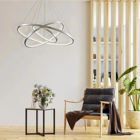 Lustră LED pe cablu LEA LED/60W/230V 4000K d. 80 cm crom