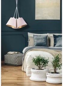 Lustră pe cablu Duolla TWIGGY 3xE27/40W/230V d. 60 cm alb