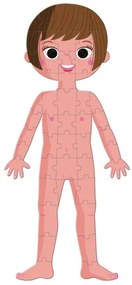 Janod - Puzzle educațional copii 225 piese corp uman