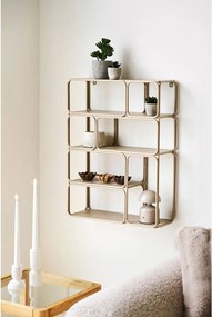 Raft bej etajat din metal 48 cm Lanciano – House Nordic