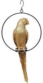 Obiect decorativ Swinging Parrot Auriu