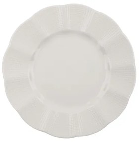 Set de veselă, 24 piese, porțelan alb