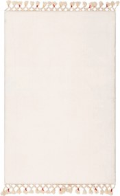Covoras baie 1619, 50x75 cm, forma dreptunghiulara, acril, alb