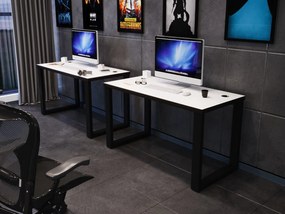 Masă PC gaming Gamer S (Alb + Negru) (fără iluminat). 1054988