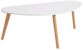 Masă de cafea Bonami Essentials Skandinavian, lungime 120 cm, alb