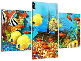 Tablou - Recif de corali colorat (90x60 cm)