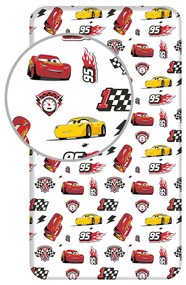 Disney Mașini McQueen cearșaf cu elastic 90x200 cm