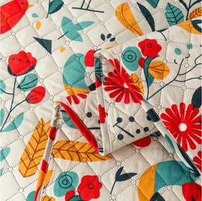 Cuvertura de pat RETRO BIRD colorata Dimensiune: 220 x 240 cm