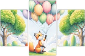 Tablou – Vulpe fericită (90x60 cm)