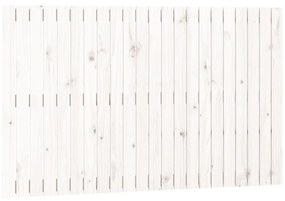 824919 vidaXL Tăblie de pat pentru perete, alb, 140x3x90 cm, lemn masiv pin