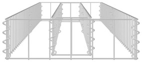 Strat inaltat gabion, 180x30x10 cm, otel galvanizat 1, 180 x 30 x 10 cm