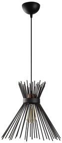 Lustră pe cablu KIRPI 1xE27/40W/230V neagră