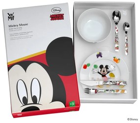 Set 6 tacâmuri din inox și veselă pentru copii Mickey Mouse