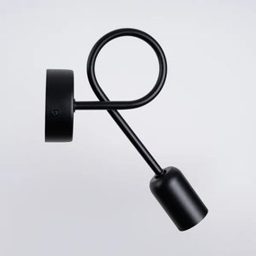 Lampă de perete Sollux SL.1433 LOOP 1xE27/15W/230V negru