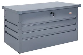 Cutie de depozitare pentru gradina cu cheie Metal Antracit 120 x 62 x 63 cm