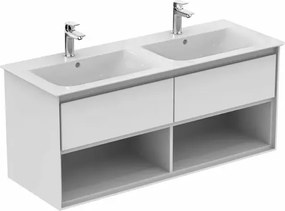 Dulap suspendat pentru lavoar alb Ideal Standard Connect Air 120 cm cu spatiu depozitare E0818B2