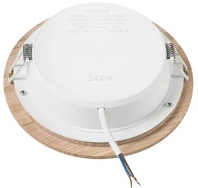 Corp de iluminat LED încastrat WOODY SPOT LED/16,5W/230V 4000K stejar ø 18,5 cm