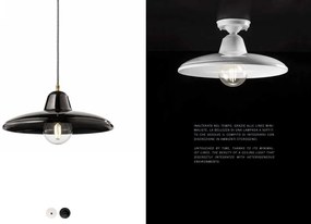 Plafoniera design retro realizata manual din ceramica B-W