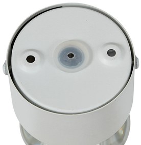 Lampă de perete de design albă, incl. LED IP44 - Lens
