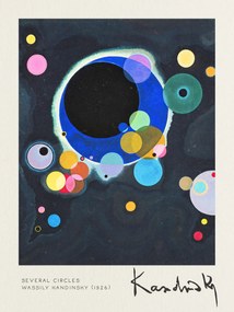 Reproducere Several Circles - Wassily Kandinsky, (30 x 40 cm)