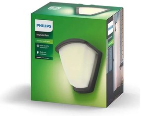 Philips 17383/93/PN - Aplică perete exterior KISKADEE 1xE27/42W/230V IP44