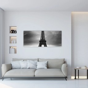 Tablou - Mașină roz în Paris (120x50 cm)