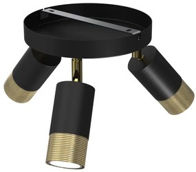 Spot LINK 3xGU10/8W/230V negru/alamă