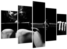 Tablou - Femeie cu o sabie (150x105 cm)