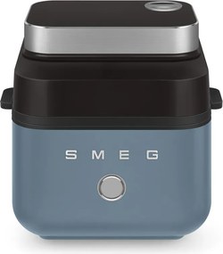 Friteuza cu aer cald Smeg Collezione AFC01SBMAU, 1450 W, 7,3 l, 40-200°C, 7 programe, Mod dublu, Comandă tactila, Timer, LED, Albastru