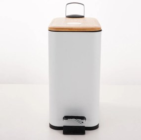 Coș de gunoi alb cu pedală din oțel 5 l Erik – Spirella